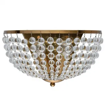 Бра Virginia Clear Beads Wall Lamp Gold от ImperiumLoft