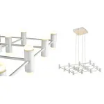 Подвесная люстра Rigor & Conciseness Lighting Round Plafond White