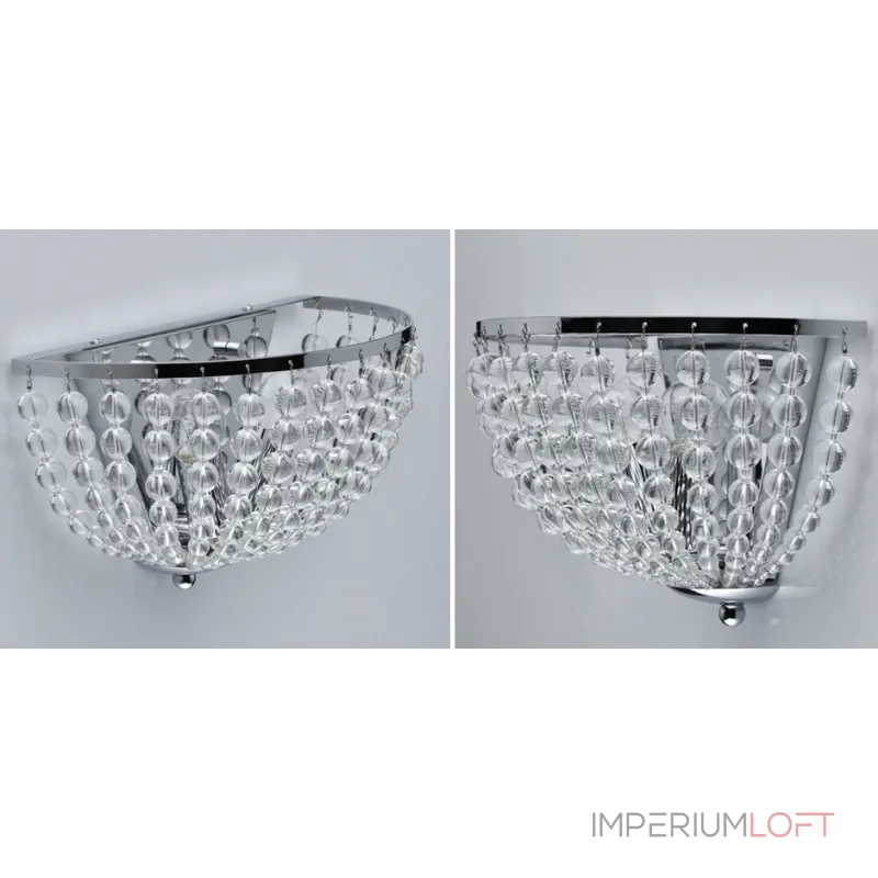 Бра Virginia Clear Beads Wall Lamp chrome
