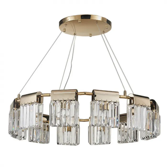 Люстра Crystal Pendants gold 12 от ImperiumLoft