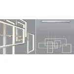 Подвесная люстра Rectangle Geometry Chandelier Nickel 5 Подвесная люстра Rectangle Geometry Chandelier Nickel 5