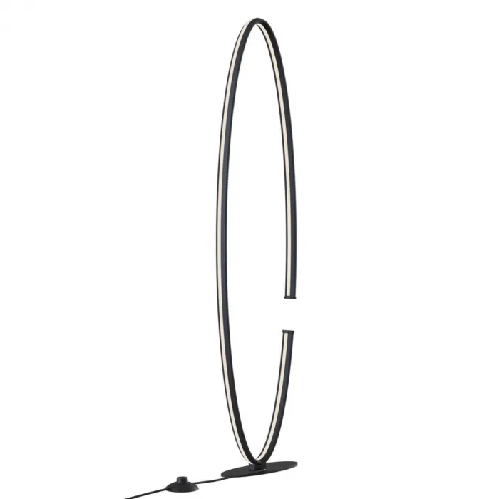 Торшер Half Ring Floor Lamp Black от ImperiumLoft