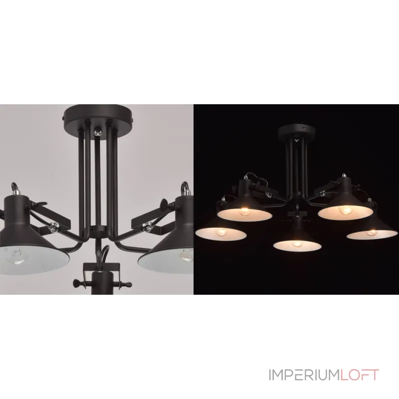 Потолочная люстра Rotating Light Black Потолочная люстра Rotating Light Black