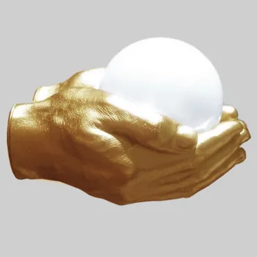 Бра Glowing Ball In The Gold Hands
