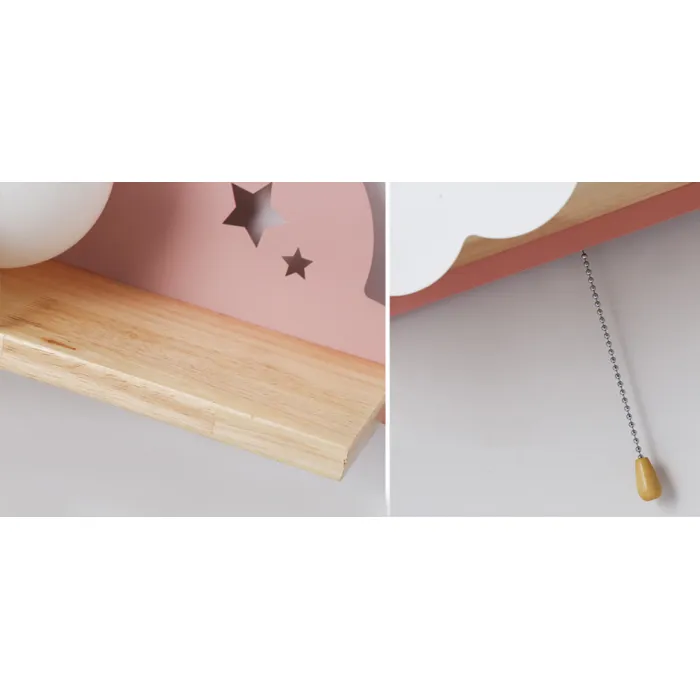 Бра с полкой Серое Облако Wall Lamp Gray Cloud от ImperiumLoft
