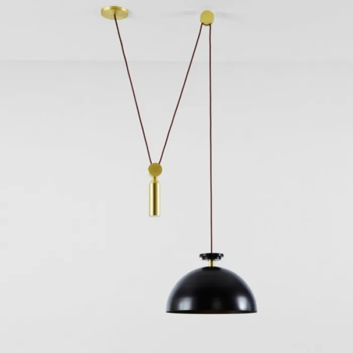 Подвесной светильник Shape up Pendant Hemisphere Black от ImperiumLoft