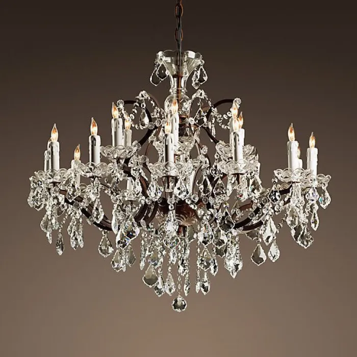 Люстра RH Rococo Iron & Crystal Chandelier 18 от ImperiumLoft