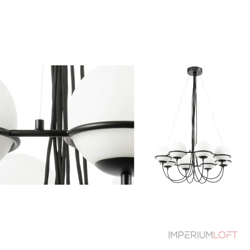 Подвесная люстра Melissa Chandelier Black 8 Подвесная люстра Melissa Chandelier Black 8