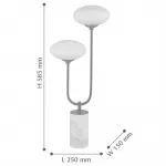 Oval Balls Mushrooms Table Lamp Silver от ImperiumLoft