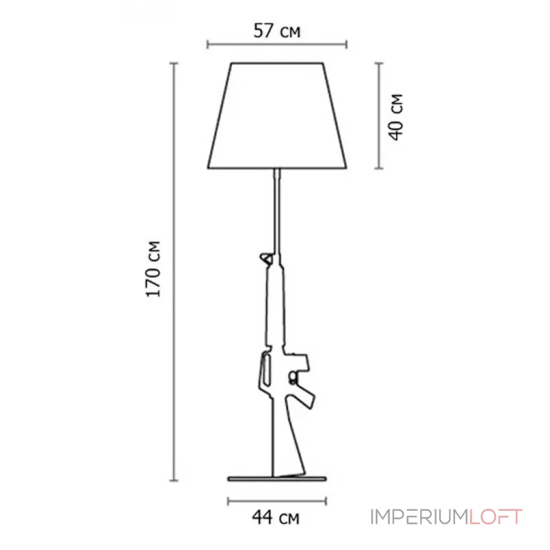 Торшер Gun Ружье  от ImperiumLoft Торшер Gun Ружье  от ImperiumLoft