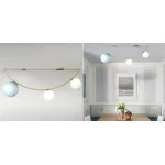 Потолочный светильник Atelier Areti Girlande Ceiling Crescent Blue