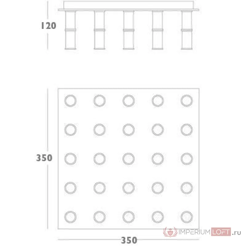 Потолочный светильник Meurice Flush Mount Ceiling Light designed от ImperiumLoft