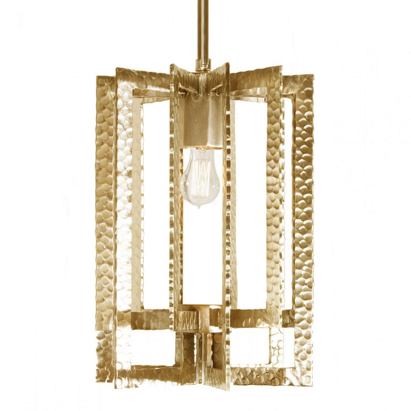 Подвесной Светильник Textured Cage Pendant Lamp gold от ImperiumLoft