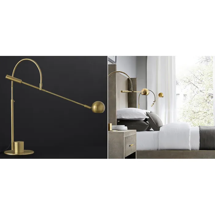 Настольная лампа Restoration Hardware ORBITER II desk lamp Brass от ImperiumLoft