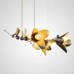 Дизайнерская люстра с природными мотивами LAVRA 8 flowers от ImperiumLoft
