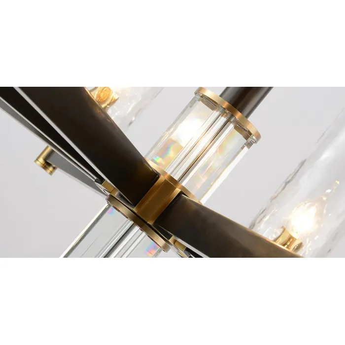 Люстра LIAISON TWO-TIER black and brass Chandelier 6 от ImperiumLoft