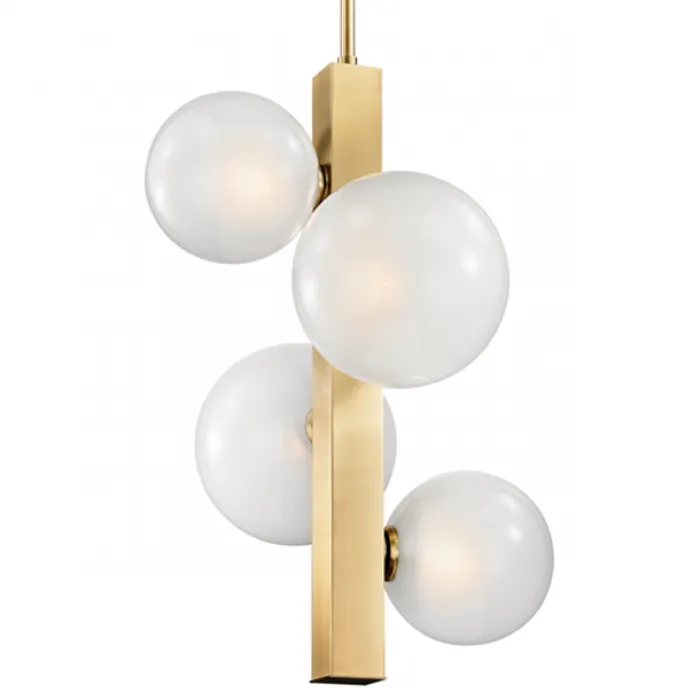 Подвесной светильник Hudson Valley Hinsdale Pendant In Aged Brass от ImperiumLoft