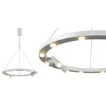 Люстра Rigor & Conciseness Lighting White Disk от ImperiumLoft