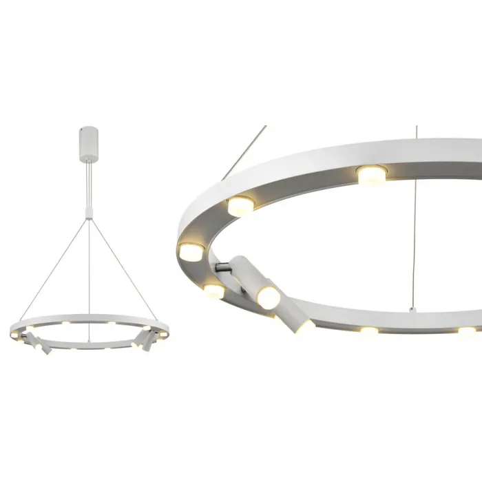 Люстра Rigor & Conciseness Lighting White Disk от ImperiumLoft