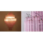 Большая люстра розовое стекло Vintage Kronleuchter aus Murano glas от ImperiumLoft