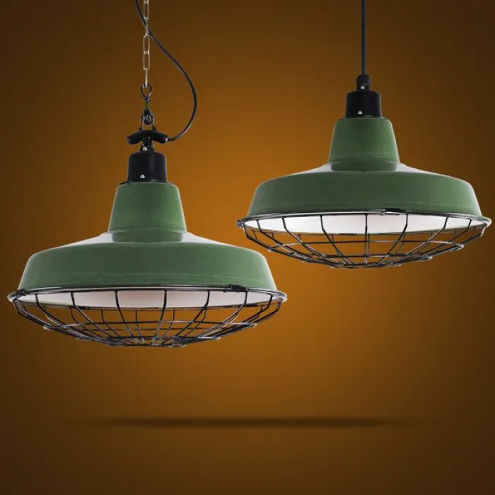 Подвесной светильник Loft Ber Cage Green Pendant от ImperiumLoft