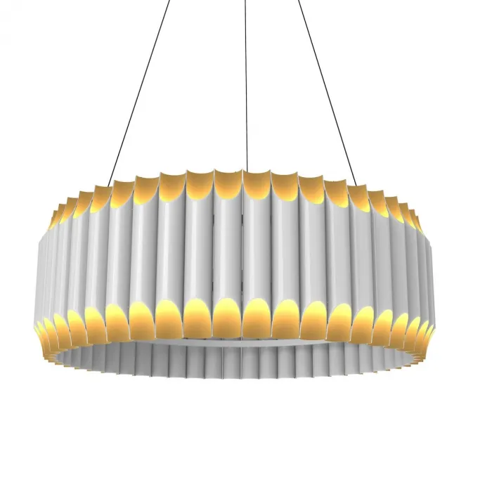 Люстра GALLIANO ROUND SUSPENSION LIGHT by DELIGHTFULL White от ImperiumLoft