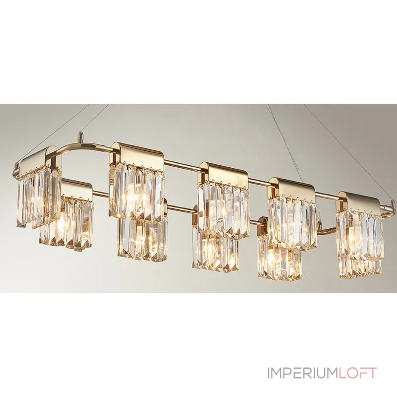 Люстра Crystal Pendants gold 10