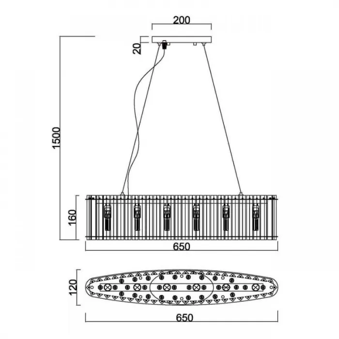 Люстра Board Chandelier от ImperiumLoft
