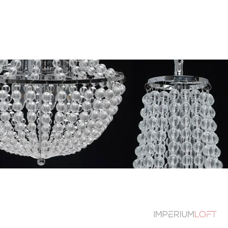 Подвесная люстра Virginia Clear Beads Chandelier chrome Подвесная люстра Virginia Clear Beads Chandelier chrome