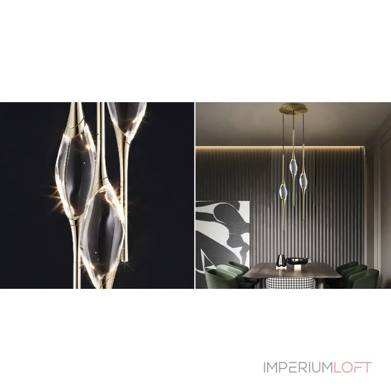 Подвесной светильник Il Pezzo 12 Round Chandelier Gold