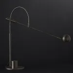 Настольная лампа Restoration Hardware ORBITER II desk lamp Black с поворотным плафоном