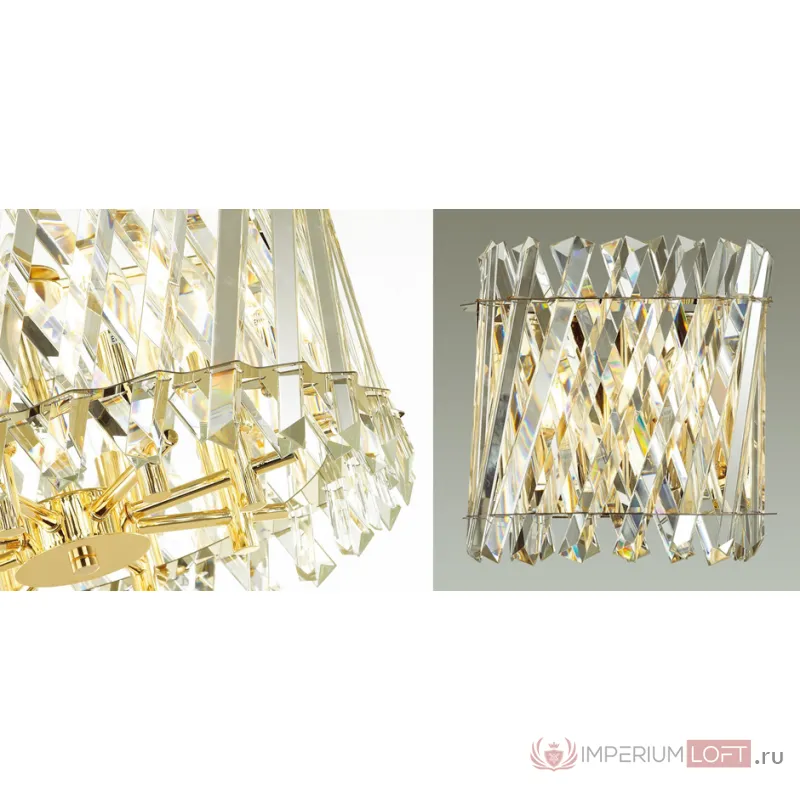 Бра Crystal Crossed Stripes Gold от ImperiumLoft