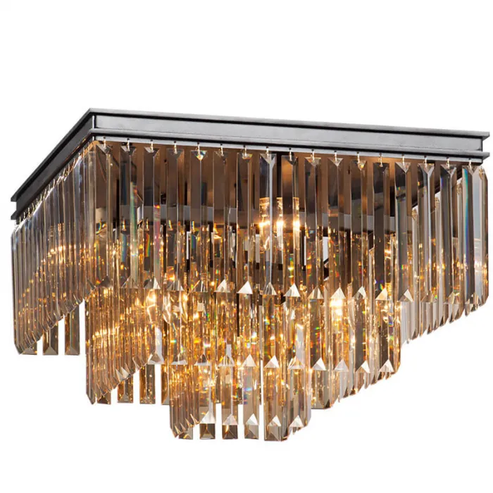 Потолочный светильник ODEON Amber GLASS 3-TIER Янтарное стекло 52 см от ImperiumLoft