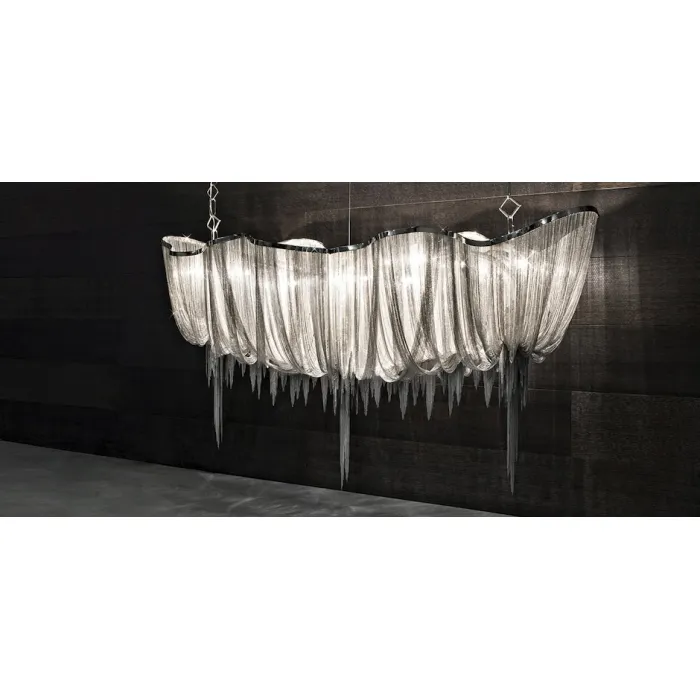 Люстра Atlantis Aluminium Chain Chandelier от ImperiumLoft