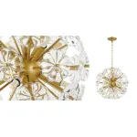 Подвесная люстра Glass Flowers Sputnik Chandelier D 32