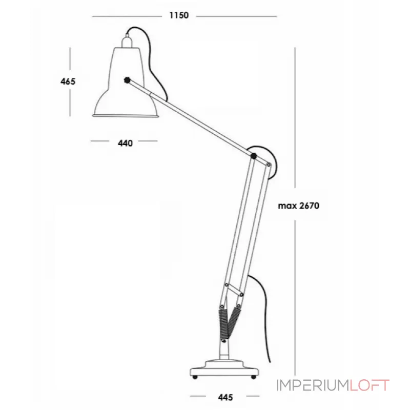 Напольная лампа Anglepoise Giant 1227 Floor Lamp от ImperiumLoft Напольная лампа Anglepoise Giant 1227 Floor Lamp от ImperiumLoft