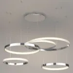 Люстра Композиция из колец ORACLE Mahlu 5 Rings Silver от ImperiumLoft