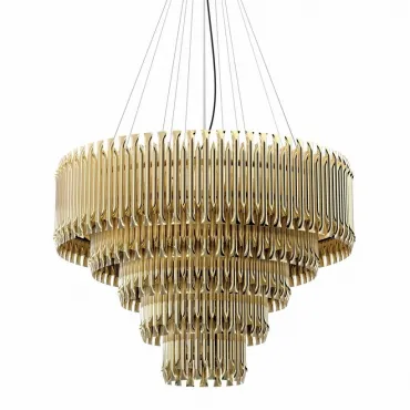 Люстра MATHENY CHANDELIER 5 SUSPENSION by DELIGHTFULL Gold от ImperiumLoft