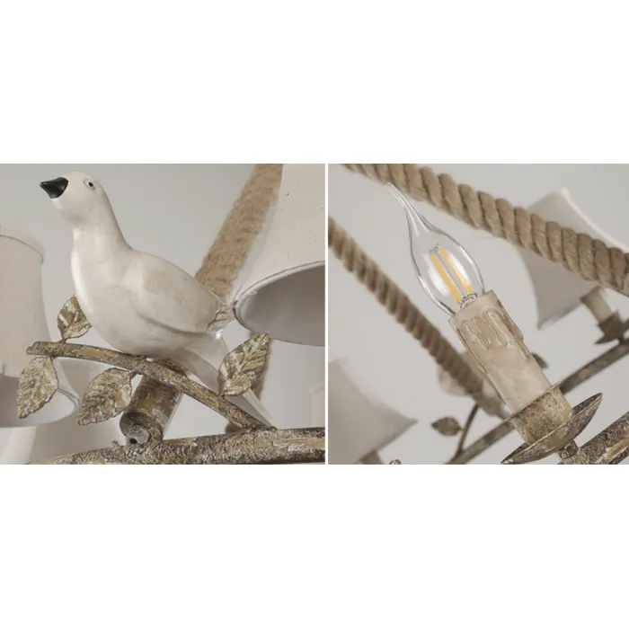 Люстра Norman Bird Forest Patina 6 от ImperiumLoft