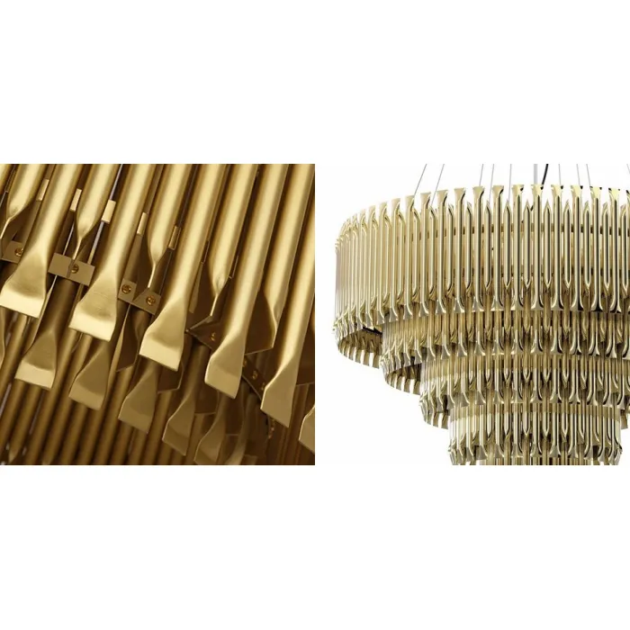 Подвесная люстра MATHENY CHANDELIER 5 SUSPENSION by DELIGHTFULL Gold