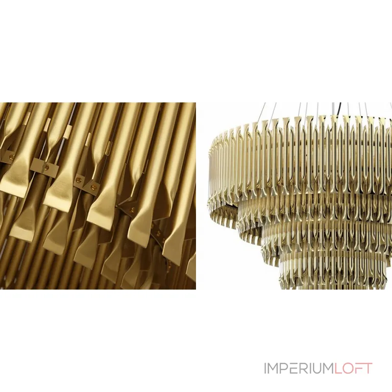 Подвесная люстра MATHENY CHANDELIER 5 SUSPENSION by DELIGHTFULL Gold