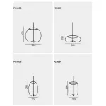Подвесной светильник KNOT Small Gray glass