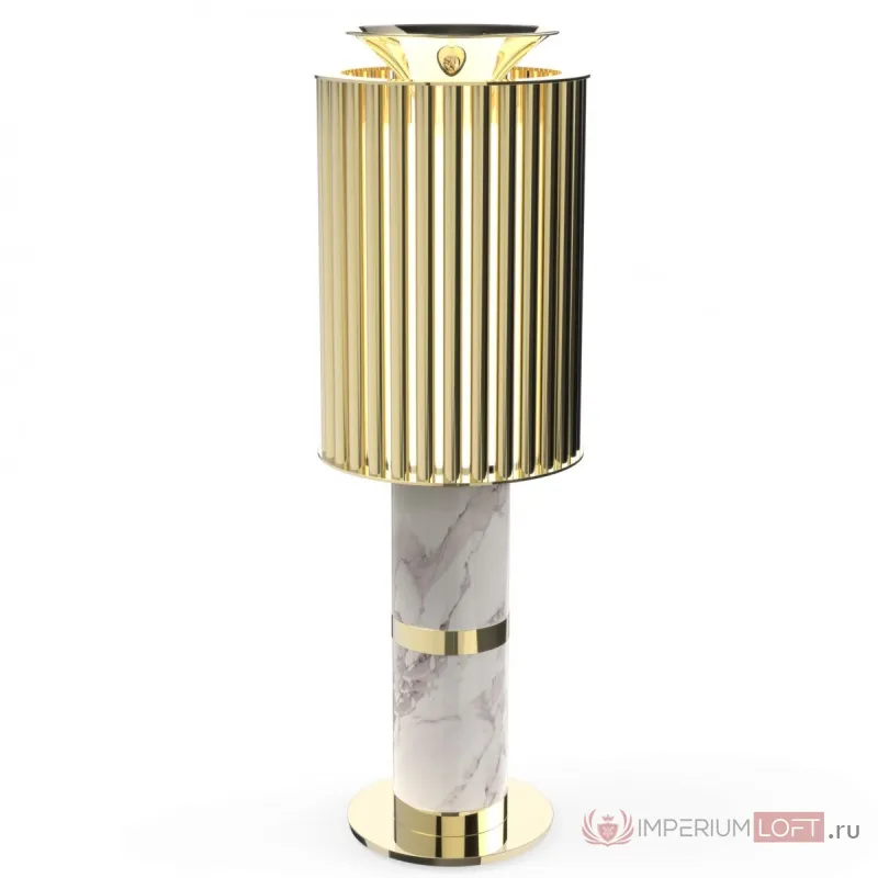 Настольная лампа Donna Table Light in Brass with White Marble Base от ImperiumLoft