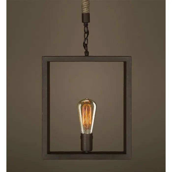 Подвесной светильник  Quadrate Loft Rope Light от ImperiumLoft