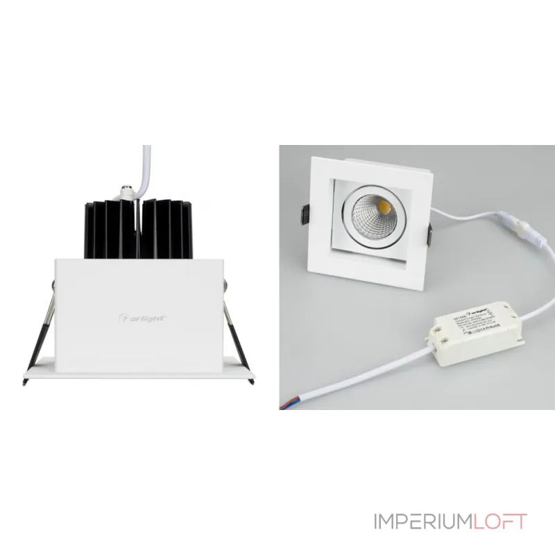 Встраиваемый светодиодный светильник Белый 9W от ImperiumLoft Встраиваемый светодиодный светильник Белый 9W от ImperiumLoft