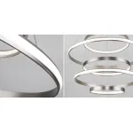 Люстра Light Ring  Vertical Silver 5 колец от ImperiumLoft