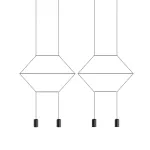 Подвесной светильник Via Wireflow polyhedral 4 Lineal Pendant Light от ImperiumLoft
