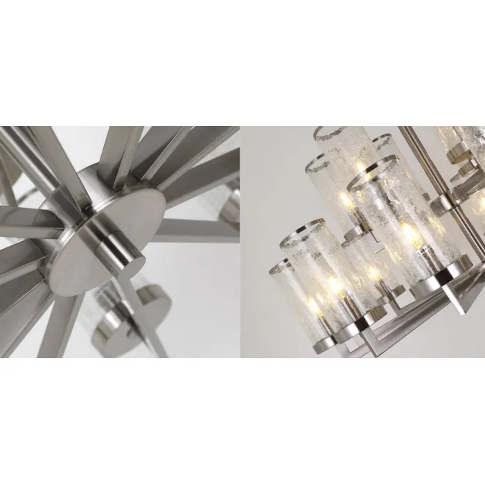 Люстра LIAISON TWO-TIER Chandelier 18 Silver от ImperiumLoft