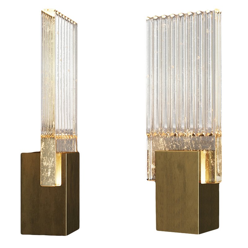 Бра PLEATED GLASS SCONCE от ImperiumLoft
