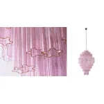 Большая люстра розовое стекло Vintage Kronleuchter aus Murano glas от ImperiumLoft